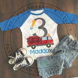 Fire Truck Birthday Shirt