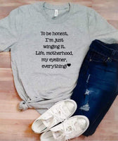 SCREEN PRINT - Just Winging It, Motherhood | Momlife | Motherhood | Screen Print Transfer