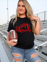 GRAPHIC TEE - Buccaneers Tee | Unisex Shirt | Short Sleeve | Graphic Tee | Unisex Tees | Football Mom | Red and Black | Cheer