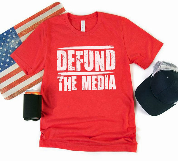 SCREEN PRINT - Defund the Media | Screen Print Transfer |  Ready to Press | Political | Screen Print |