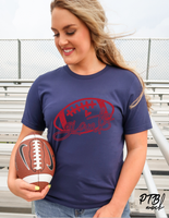 SCREEN PRINT | Giants Cheer | Football | Grunge | Transfer | Red and Blue | Football | Cheer Mom | Football Mom | Screen Print Transfer