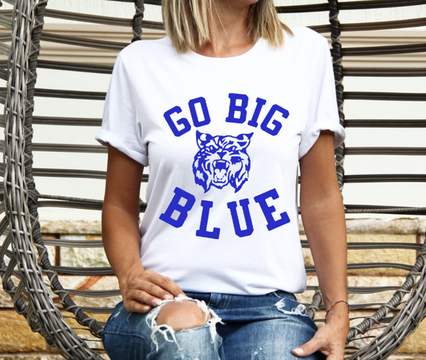 Go Big Blue, KY, Wildcats, CATS Screen Print