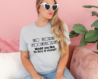 GRAPHIC TEE -  Would you like to buy a Vowel? | Go F Yourself | Potty Mouth | Humorous | Snarky  |  Unisex Shirt