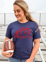 SCREEN PRINT | Patriots Cheer | Football | Grunge | Transfer | Red and Blue | Football | Cheer Mom | Football Mom | Screen Print Transfer