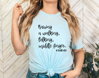 SCREEN PRINT - Raising a Walking Talking Middle Finger | Motherhood | Toddlerlife | Screen Print Transfer (Retired)