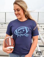 GRAPHIC TEE - Titans Tee | Unisex Shirt | Short Sleeve | Graphic Tee | Unisex Tees | Football Mom | Navy and Blue | Cheer | Cheer Mom