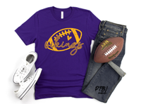 GRAPHIC TEE - Vikings Tee | Unisex Shirt | Short Sleeve | Graphic Tee | Unisex Tees | Football Mom | Purple and Gold | Cheer | Cheer Mom