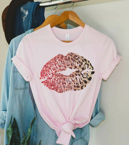 Leopard Lips Graphic Tee