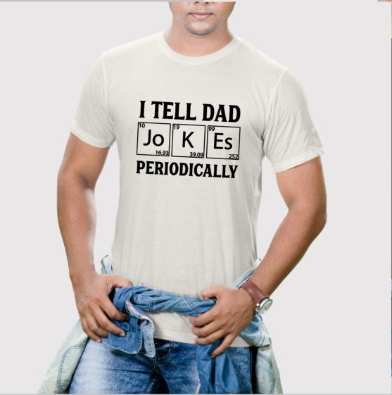 I Tell Dad Jokes (Periodic Elements Table) Graphic Tee