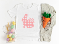 Plaid Bunny Graphic Tees