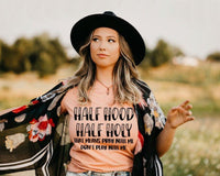 Half Hood Half Holy Screen Print