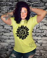 Sunflower Heart (Quote Optional) Graphic Tee