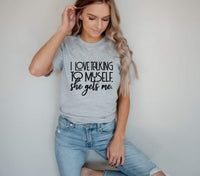 SCREEN PRINT - I love talking to myself She gets Me | Snarky | Screen Print Transfer |  Ready to Press | Humorous |