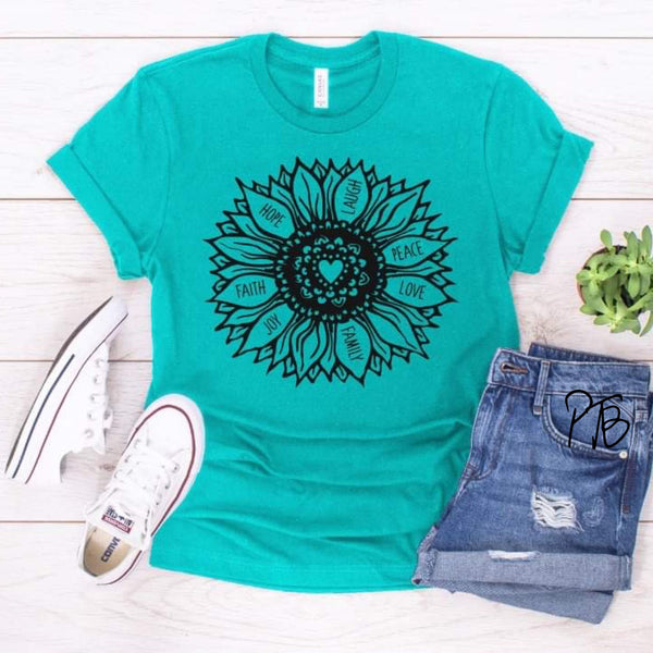 Sunflower Spiritual/Faith Screen Print