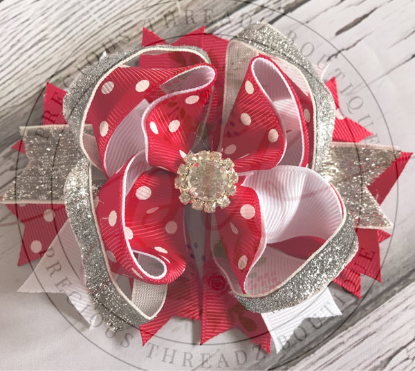 4 Inch Bling Bow (RTS)