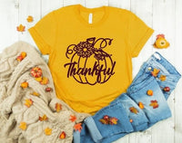 Thankful Sunflower Pumpkin Screen Print