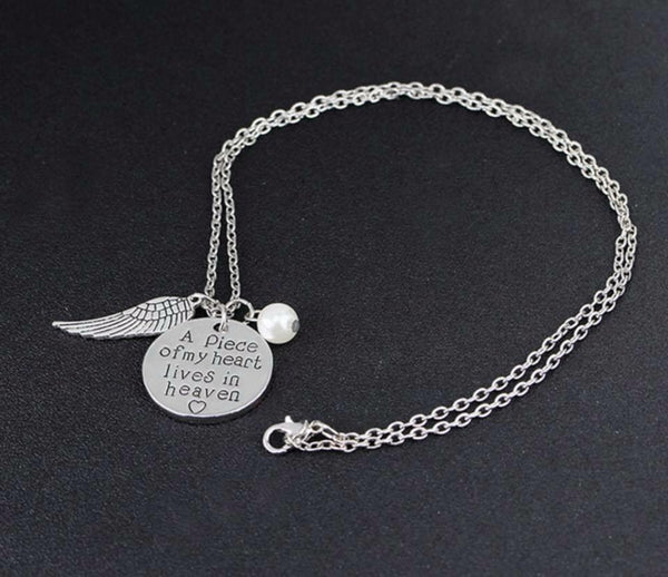 “A Piece Of My Heart Lives In Heaven” Necklace Pre-Order