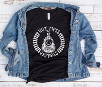 SCREEN PRINT - Hot Mess Express | Train | lifesamess | Momlife | Screen Print Transfer | Ready to Press