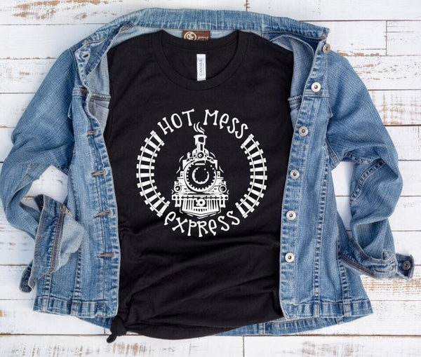SCREEN PRINT - Hot Mess Express | Train | lifesamess | Momlife | Screen Print Transfer | Ready to Press