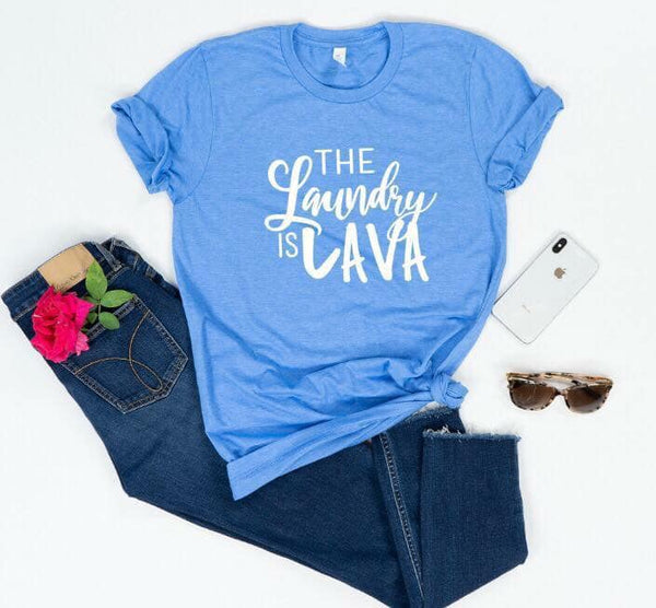 SCREEN PRINT - The Laundry is Lava | Mom Life | Humorous | momlife | Screen Print Transfer (Retired)