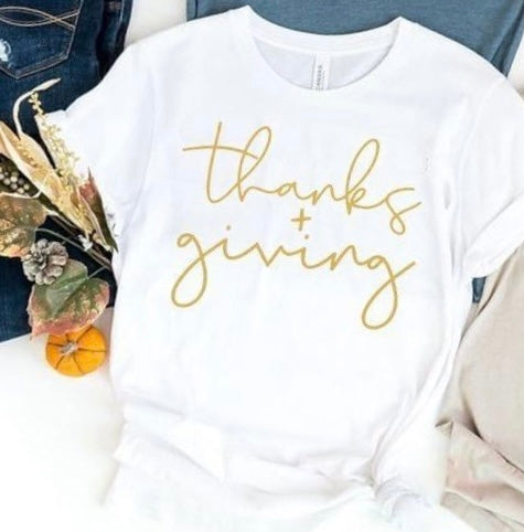 Thanks + Giving Graphic Tee