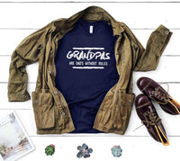 Grandpas are Dads without Rules Graphic Tee