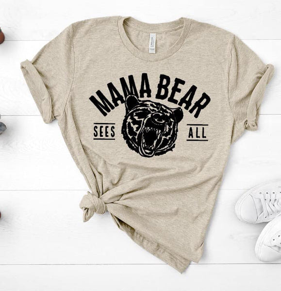 Mama Bear Sees All Graphic Tee