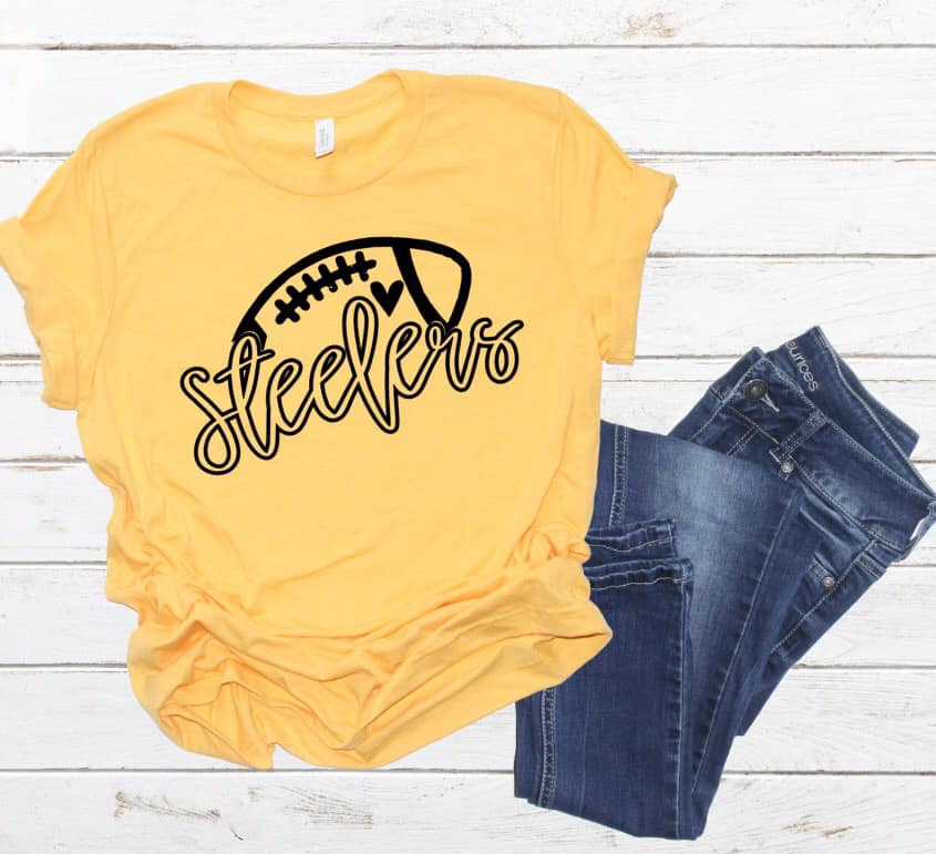 Steelers Football Screen Print – Precious Threadz Boutique