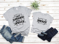 Superhero/Sidekick (Dad & Me Set) Graphic Tees