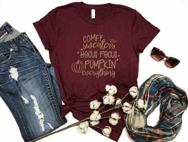 Comfy Sweaters, Hocus Pocus, Pumpkins Everything Graphic Tee