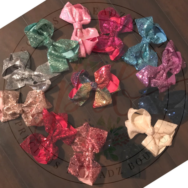 5 IN Glitter Bows (RTS)