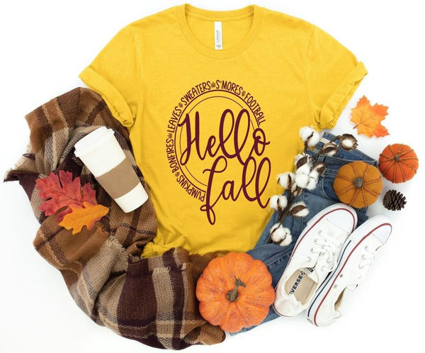 Hello Fall Screen Print