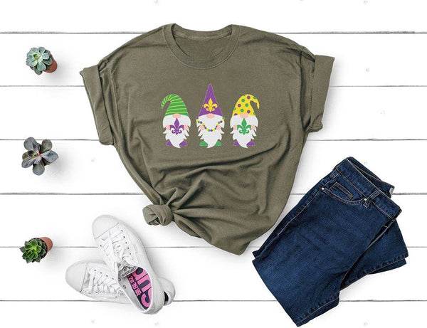 Mardi Gras Gnomes Screen Print