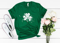 Shamrock Paint Splatter Graphic Tee