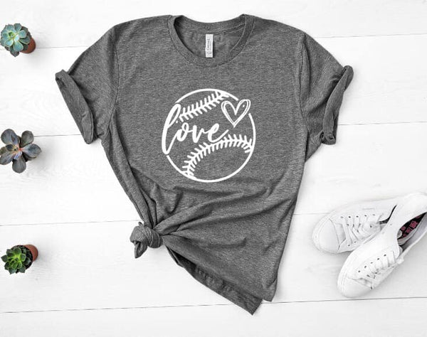 Baseball/Softball Love  Screen Print