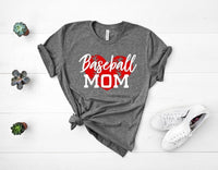 Baseball Mom Heart  Screen Print