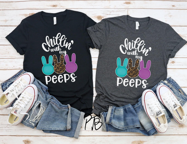 Chilling with My Peeps Graphic Tee