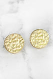 Gold Textured Earrings Earrings (RTS)