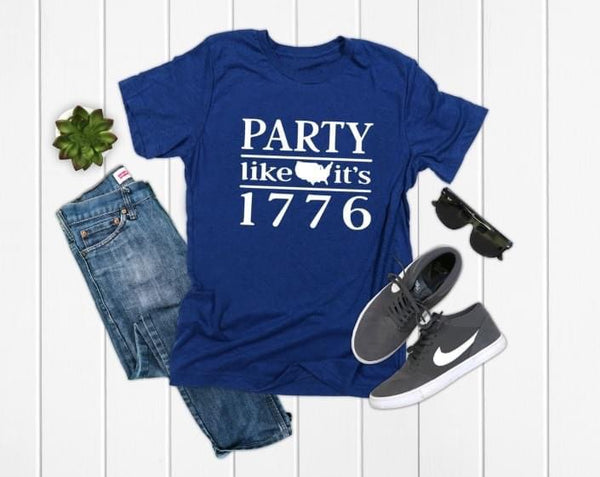Party Like it's 1776 Independence Day Graphic Tee
