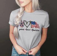 Peace, Love, America Graphic Tee