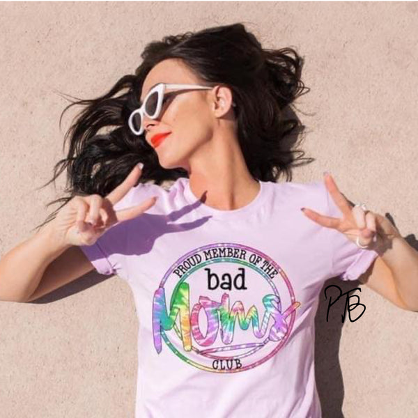 GRAPHIC TEE - Proud Member of the Bad Moms Club | Snarky | Humorous | Graphic Tee | Unisex Shirt | Short Sleeve | Unisex Tees |