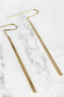 Gold Textured Earrings Earrings (RTS)