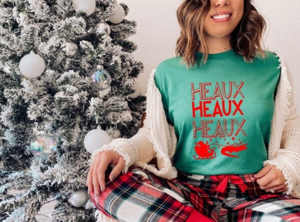 Heaux Heaux Heaux Southern Santa Graphic Tee