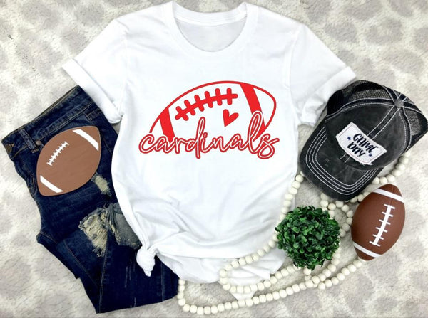 Cardinals Football-Cheer Graphic Tee