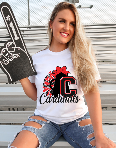 Cardinals Megaphone Cheer Screen Print