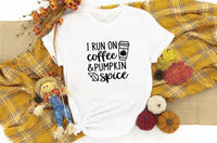 I run on Coffee & Pumpkin Graphic Tee