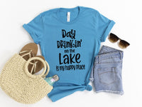 Day Drinkin' on the Lake is My Happy Place Graphic Tee