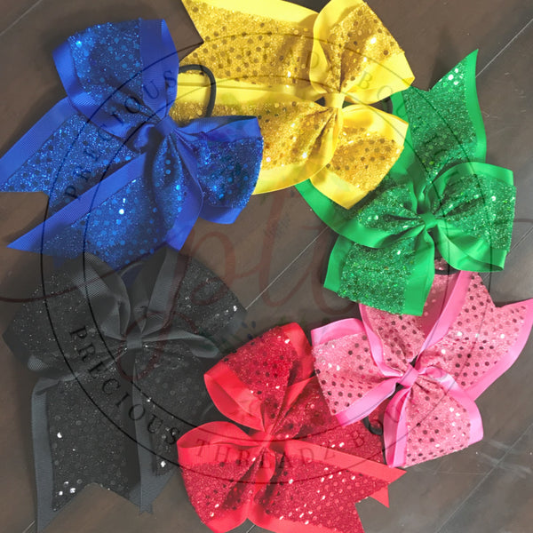4 IN Sequin Cheer Bows (RTS)