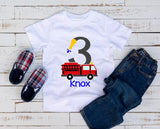 Fire Truck Birthday Shirt