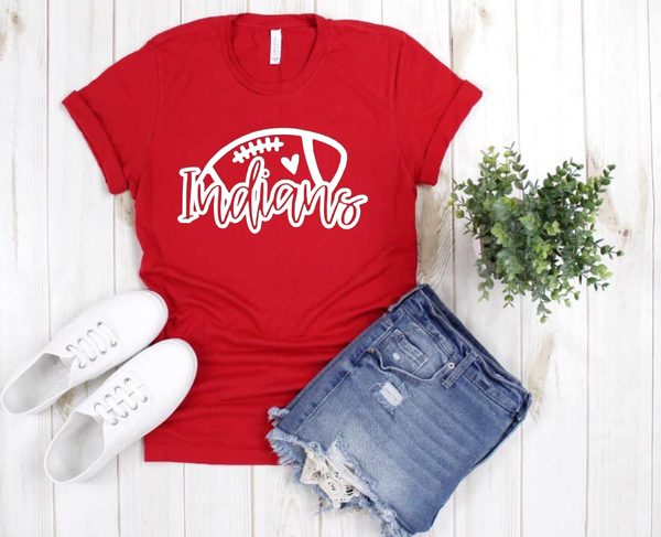 Indians Football Graphic Tee